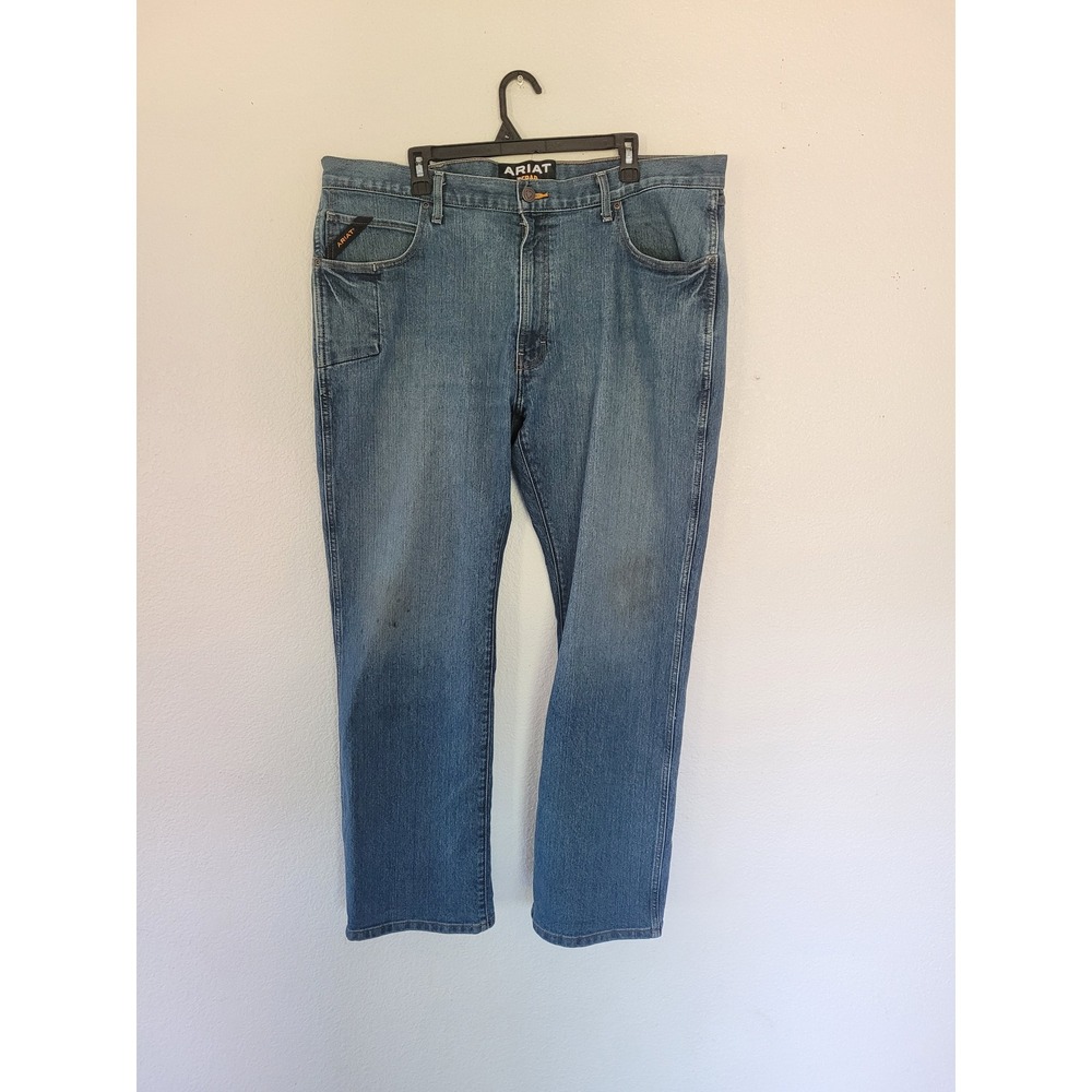 Ariat Rebar M4 Low Rise Boot Cut Jeans Denim Men's Size 40x32 #14